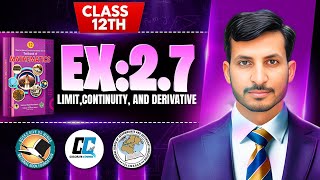 Famous Exercise 2.7 Class 12 maths || NBF New Book 2025 || ex 2.7 Class 12 maths NBF || by Calculus Corner Profile