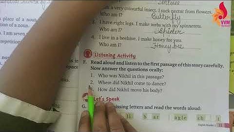 2021-22 CLASS-1 SUBJECT - ENGLISH READER CHAP-5 DANCE LIKE NO ONE IS WATCHING PART - 3