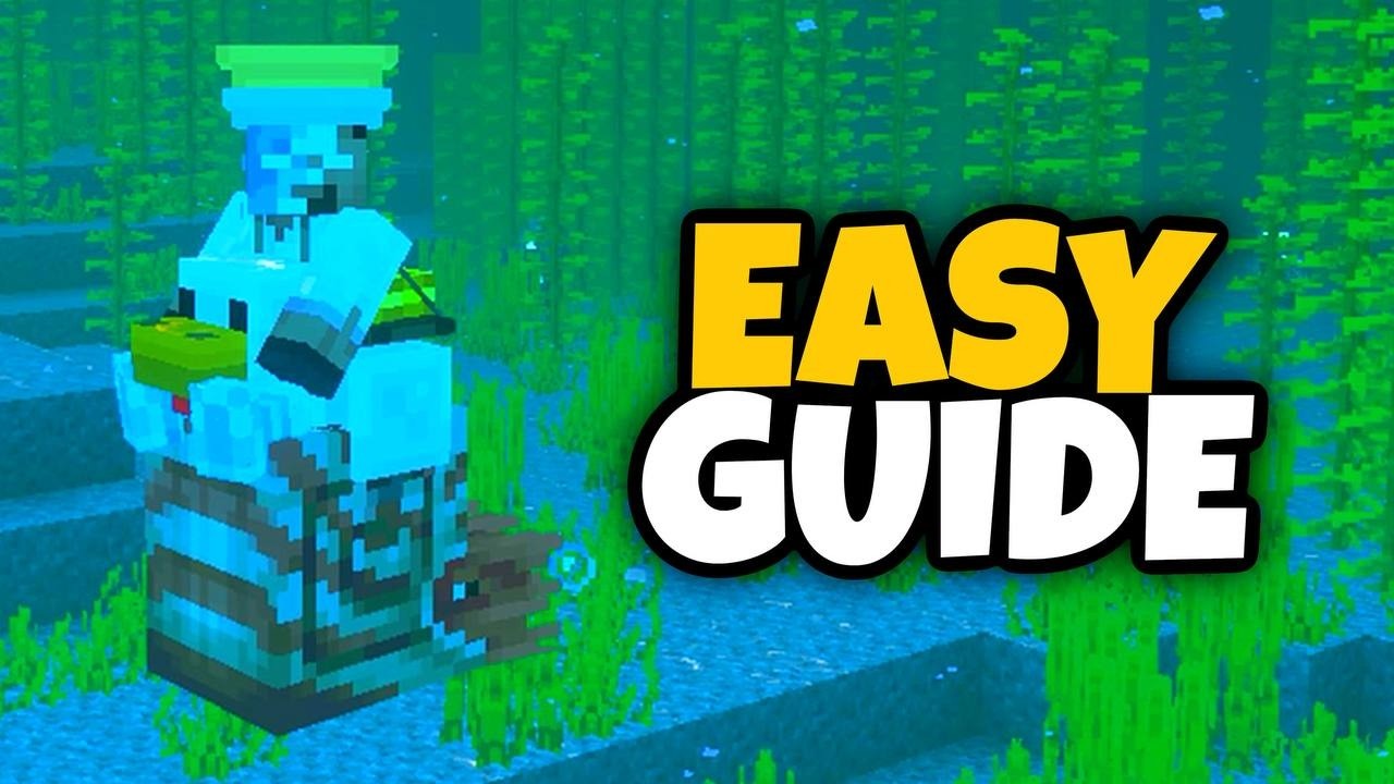 How to TAME A NAUTILUS in Minecraft Bedrock!