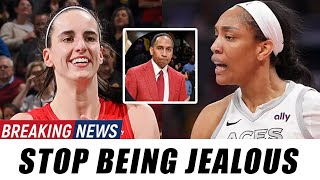 A’ja Wilson Explodes After Stephen A. Smith SLAMS Jealousy Over Caitlin Clark’s Fame and Fanbase!