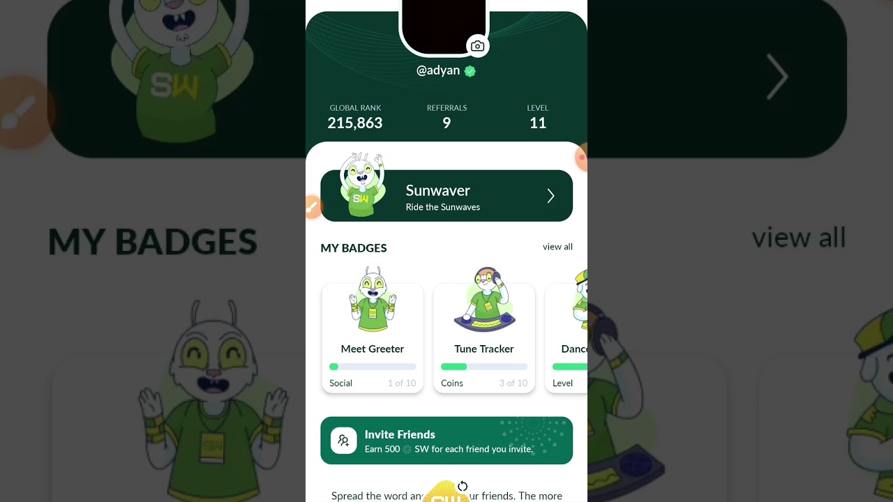 Sunwaves by Ice open network.To join link is in description. # dollar 