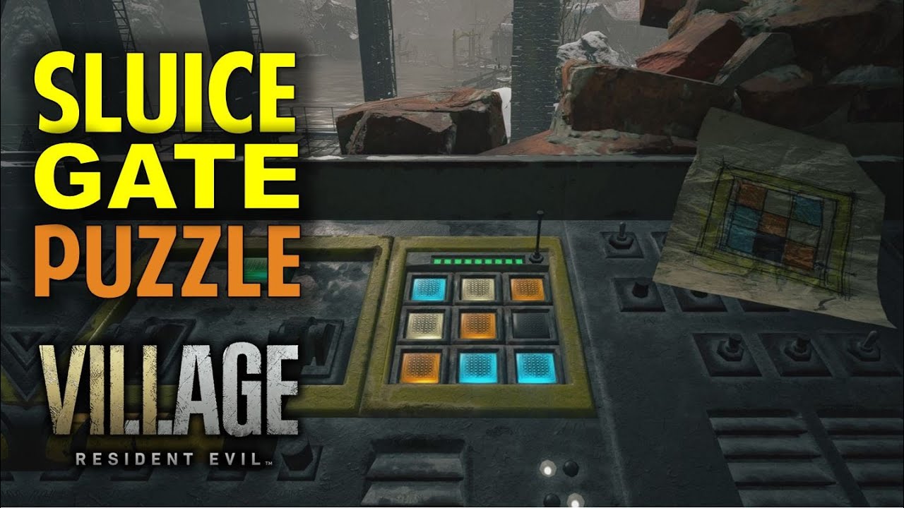 Open Sluice Gate | Solve Sluice Gate Control Puzzle | Resident Evil 8 Village (RE8 Guide)