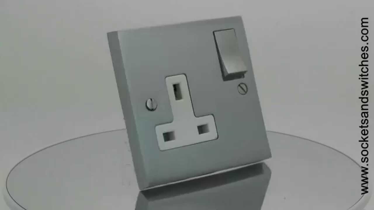 Edwardian Premier Plus Satin Chrome Sockets and Switches