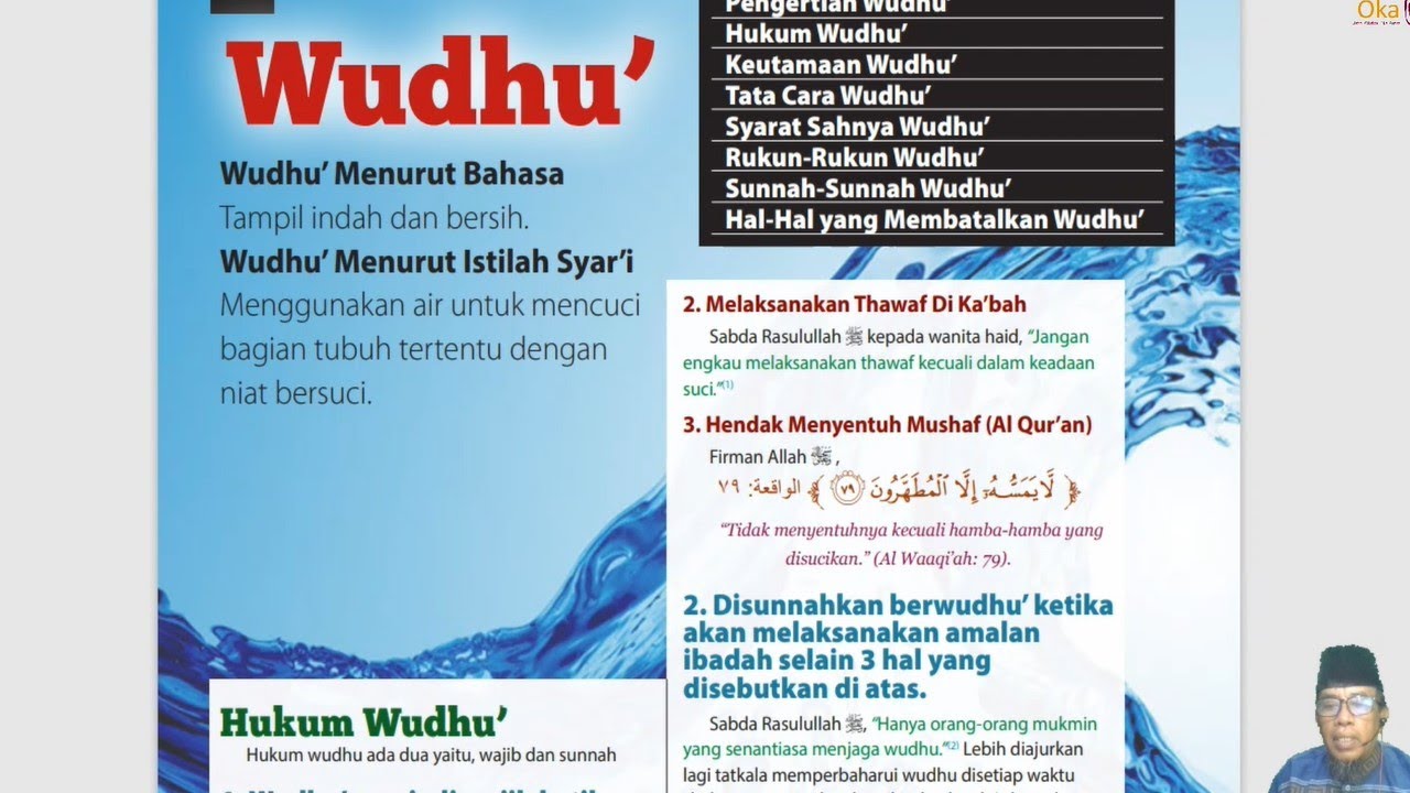 Bab Wudhu | ust Dr Okrisal Eka Putra, Lc, M, Ag