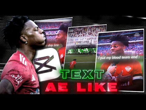 How To Make 3 VIRAL Ae Like Text Effects Capcut Pc Tutorial