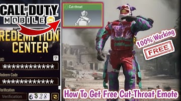 *June 2021* Call Of Duty Mobile New Redeem Code | Cod Mobile Redeem Code Global