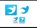 How to design a similar logo Twitter logo in illustrator