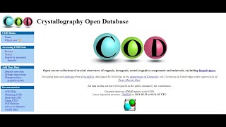 Tutorial Crystallography Open Database