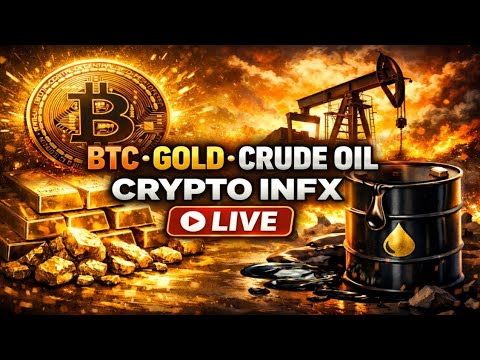 Live Trading: Bitcoin, Gold & Crude Oil Market Update 📊