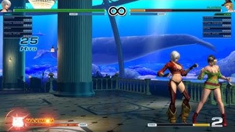 THE KING OF FIGHTERS XIV Angel reset and combo
