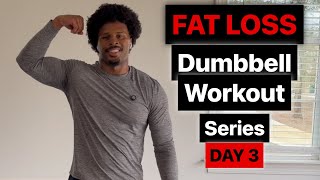7 Day Full Body Dumbbell Fat Loss: Day 3 | Lower Body & Core Burn (Beginner Friendly  screenshot 3