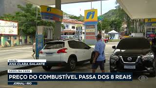 Alta na gasolina: preço passa dos 8 reais em postos do Rio
