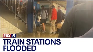 NYC train stations flooded