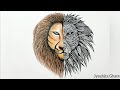 How To Draw Lion Face| Zentangle Lion Face| Zentangle Lion Step by Step| Jyoshita Ghate|