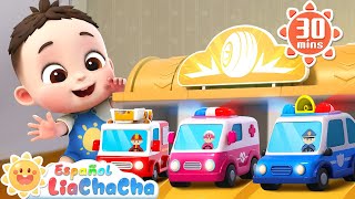 Camión de BomberosAmbulancia PatrullaAutobús | LiaChaCha en Español  Canciones Infantiles