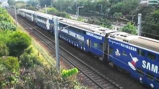 {ICTT} Ktt through train ( T826 ) slow down for waiting the frontal train
