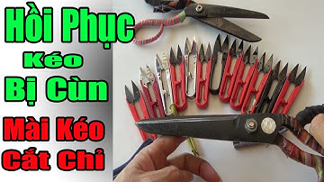 Cách Mài Kéo Bén Như Mới | Cách Phục Hồi Kéo Cùn | How To Sharpen Scissors | #nganhmaymac