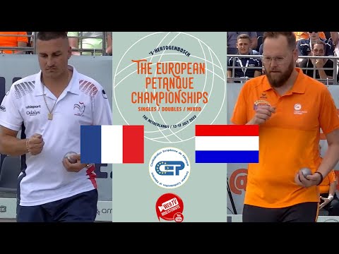 3e tour tête-à-tête SARRIO (FRANCE) vs KOOGIE (NEDERLAND) : Championnats d&rsquo;Europe de pétanque 2022