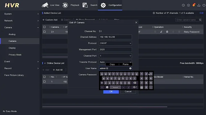 HOW TO ADD TAPO CAMERA ON HIKVISION DVR