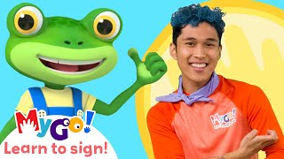 Learn Sign Language with Gecko's Garage! | Bobby the Bus Goes Electric | MyGo! | ASL for Kids