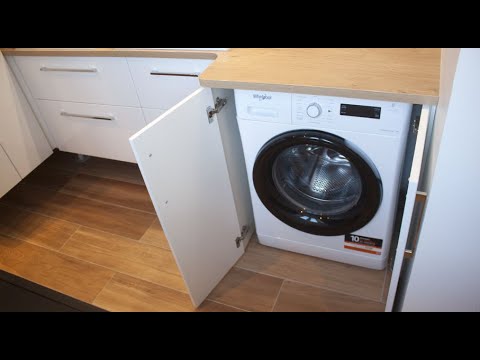 Vidéo: Lave-linge Encastrable Dans La Cuisine (38 Photos) : Choisissez Un Lave-linge Intégré Au Set De Cuisine, Tailles De Modèles Sous Le Plan De Travail