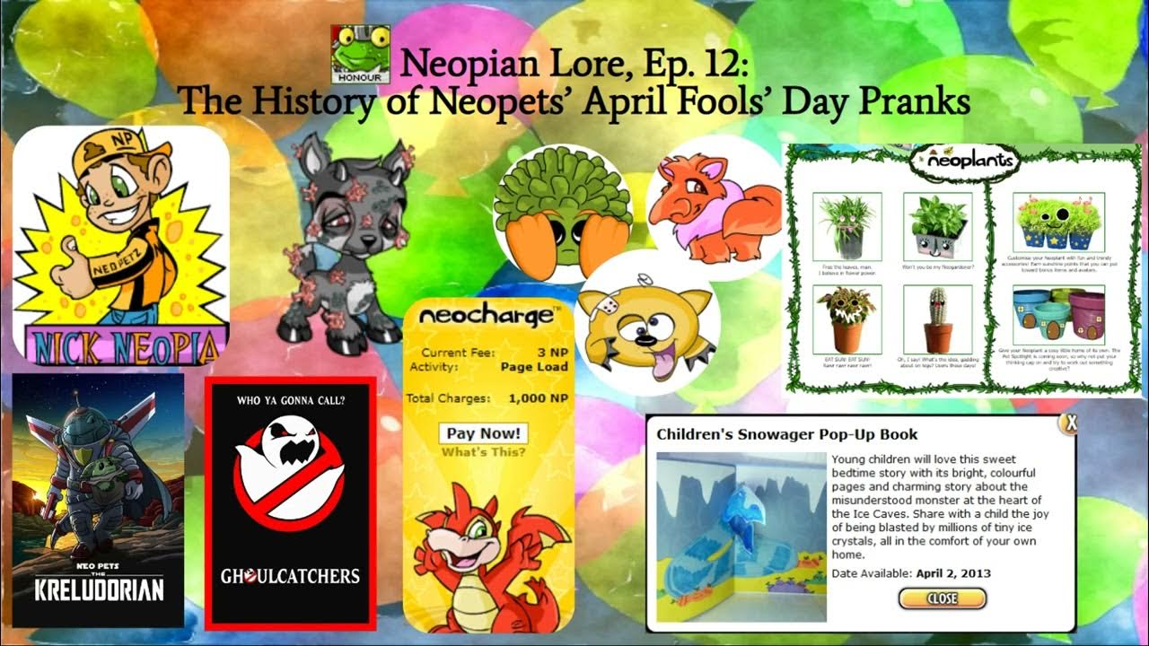 The History of Neopets’ April Fools’ Day Pranks Neopian Lore, Ep. 12