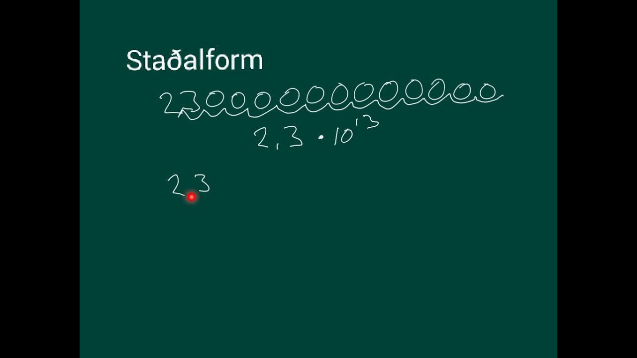 Staðalform - YouTube