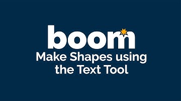 Make Shapes Using the Text Tool
