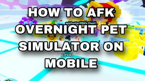 How to AFK Pet Simulator and Other Games on Mobile OVERNIGHT | Pet Simulator 99 | Roblox