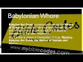 Babylonian Whore identified by My Bible Codes