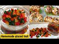 How to make glazed fruit  tutti frutti bake n roll