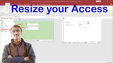 How to Resize your Microsoft Access form in Hindi and english