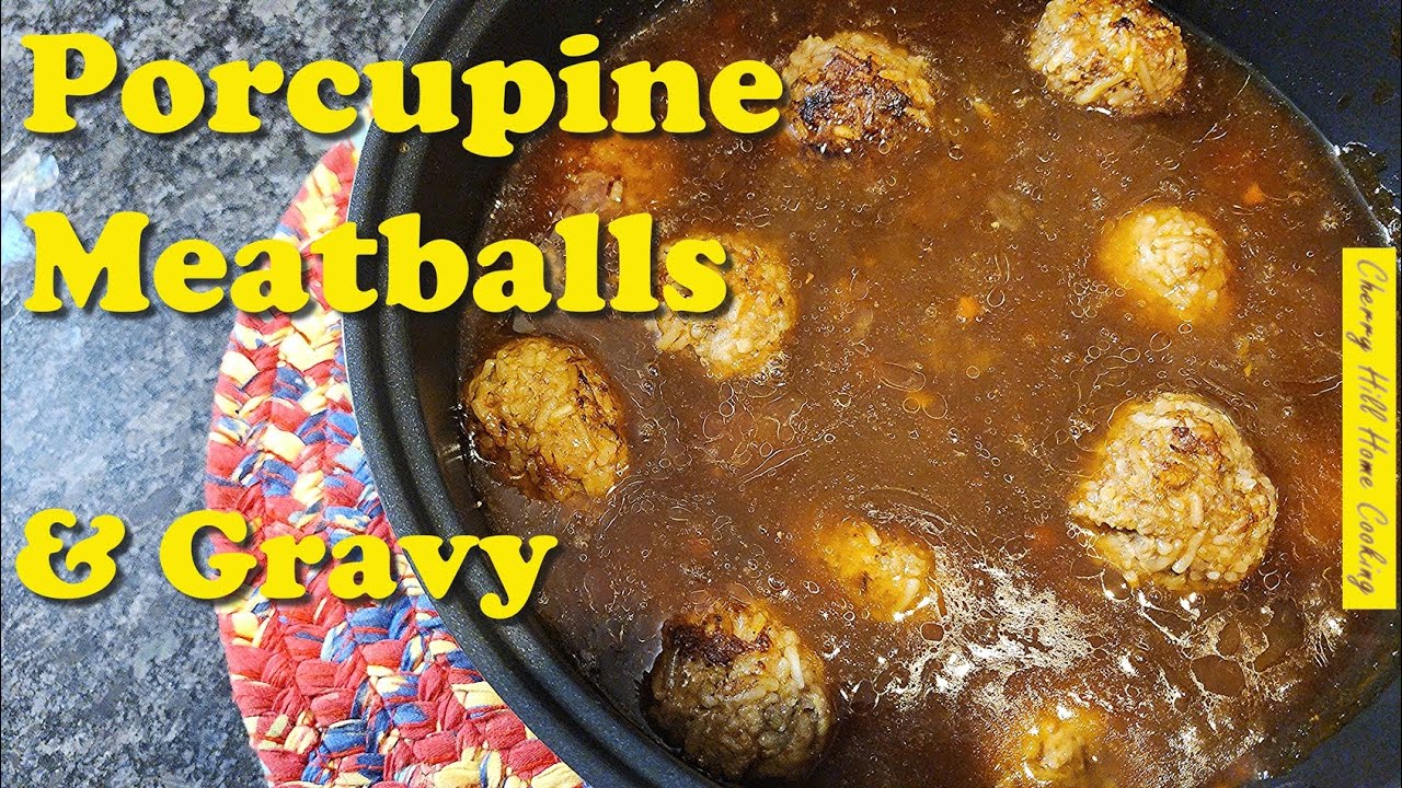 How to make Porcupine Meatballs in Brown Gravy