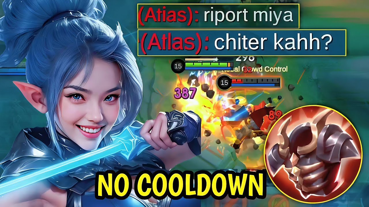 CHEATER⁉️INI DIA MIYA DI BUFF BUILD PALING GACOR GG GEMING| MLBB