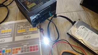 turn on the siasonic power supply without motherboard and wires