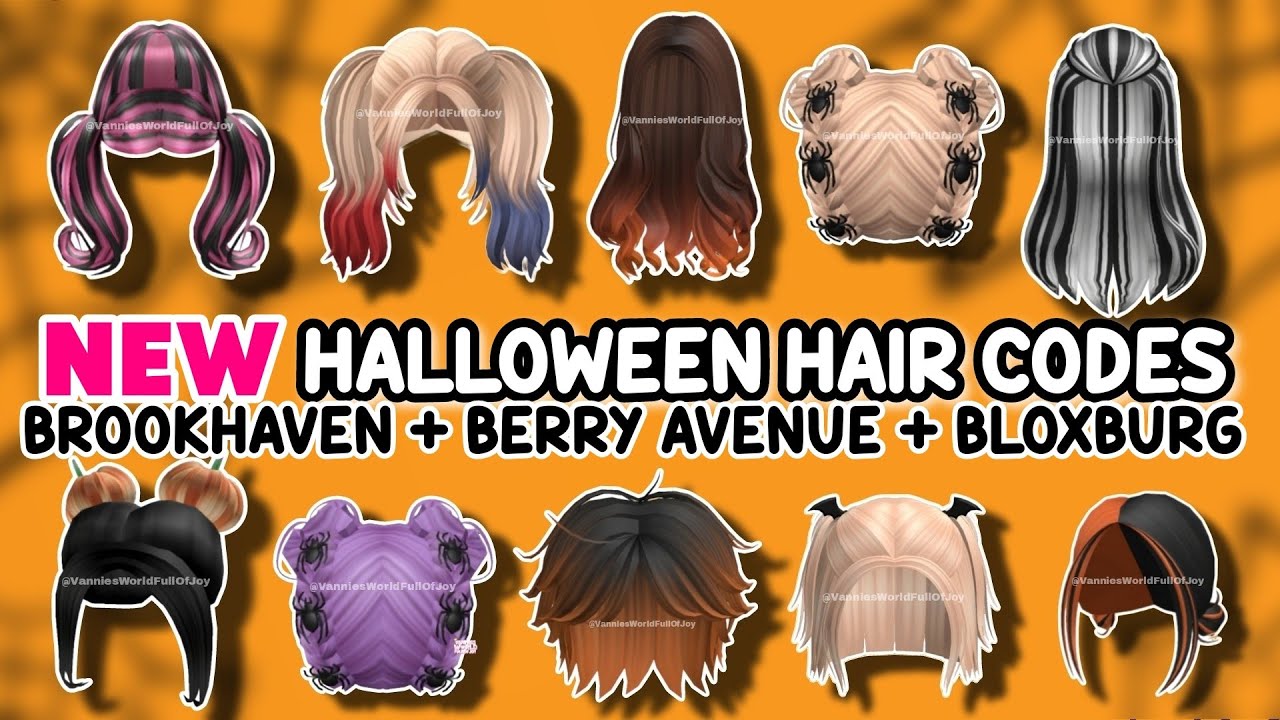 NEW* 10 CUTE HAIR ID CODES FOR BROOKHAVEN RP, BERRY AVENUE AND BLOXBURG 😍✨  