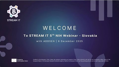 ADDSEN #5 NIH Webinar - Slovakia “Digital Tools for Teachers”