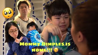 After weeks of lock in taping, Mommy Dimples is Home ?