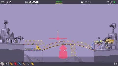 Poly Bridge 2 5-2 : a truck way in