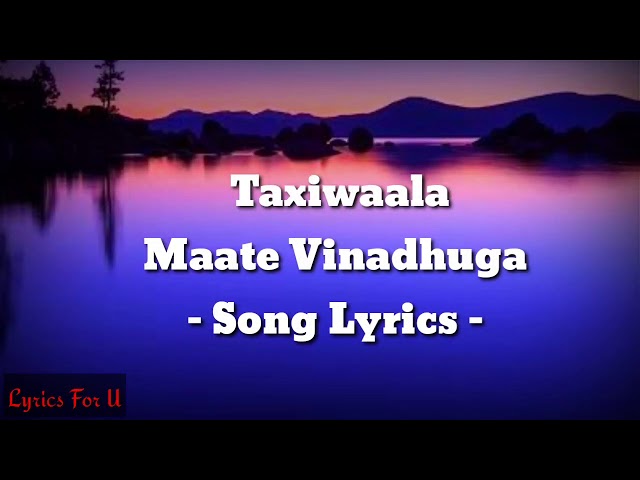 What is the English translation of the Telugu song Maate Vinadhuga? - Quora