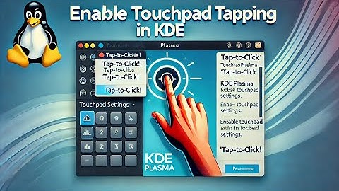 how to turn on touchpad tapping in KDE plasma? | touchpad is not working kde plasma linux !