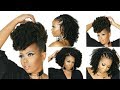 😍 HOW TO STYLE 4C NATURAL HAIR W/ KINKY CURLY CLIP IN EXTENSIONS | MYFIRSTWIG |TASTEPINK