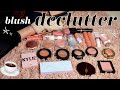 BLUSH DECLUTTER // drinking coffee + going through my blush