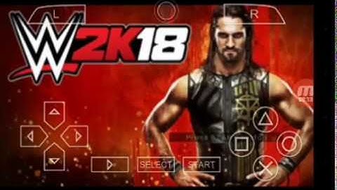 WWE 2K18 PSP Menu preview