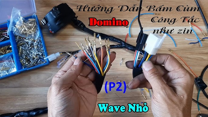 Hướng Dẫn Đấu Dây Cùm Công Tắc Domino Như Zin Cho Wave Nhỏ Từ A - Z Tại Nhà  (P1) - Youtube