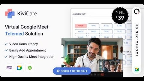 KiviCare - Google Meet Telemed And WooCommerce Payment Gateway (Add-on) By iqonicdesign