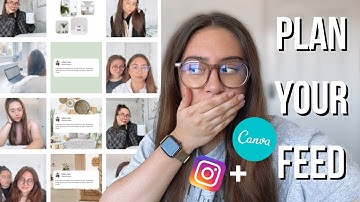 How to plan your Instagram feed using canva & how to schedule Instagram posts for free