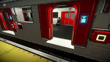 Space Engineers Testing Automated Script-FREE Metro Train with Timer Blocks and Sensors