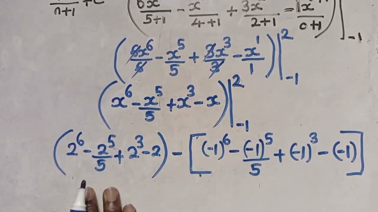 Математика 2024 P2 GCE Вопрос 5(а) || Интеграция.