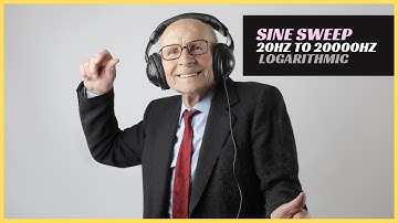 Sine Sweep Logarithmic 20Hz to 20000Hz Test Oscillator | 1 Hour Continuous Black Screen
